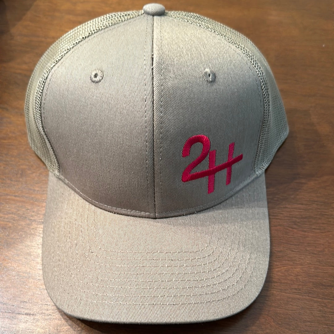 Hat Coyote brown/ red logo